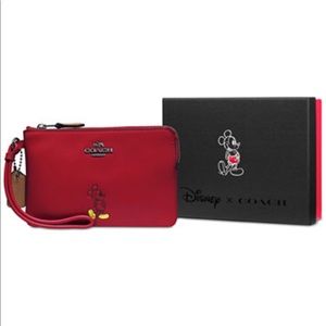 SUPER RARE Coach Mickey Mouse Wristlet